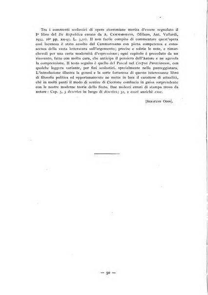 Il mondo classico rivista bimestrale bibliografica, scientifica, umanistica