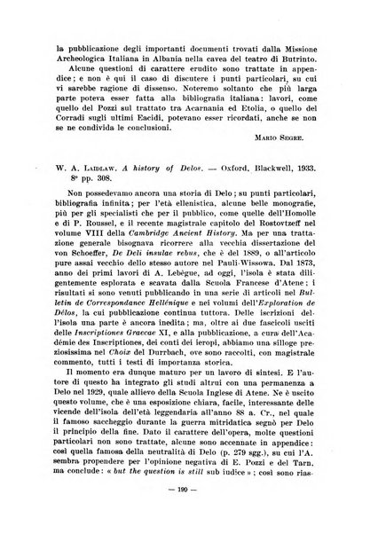 Il mondo classico rivista bimestrale bibliografica, scientifica, umanistica