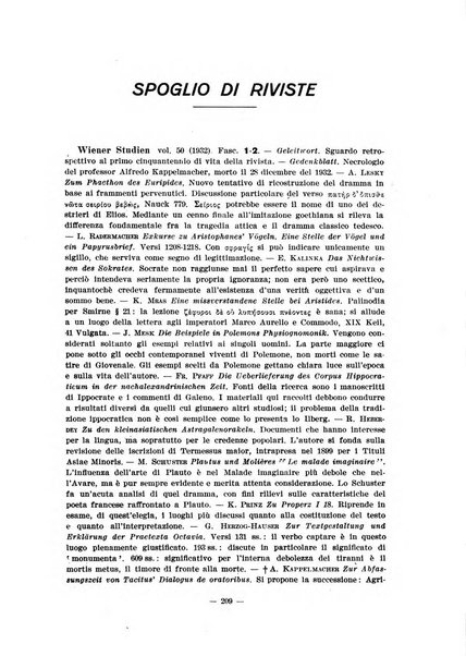 Il mondo classico rivista bimestrale bibliografica, scientifica, umanistica