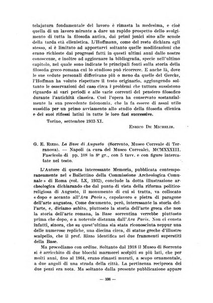 Il mondo classico rivista bimestrale bibliografica, scientifica, umanistica