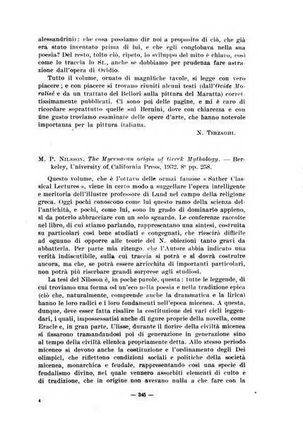 Il mondo classico rivista bimestrale bibliografica, scientifica, umanistica