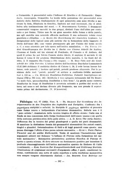 Il mondo classico rivista bimestrale bibliografica, scientifica, umanistica