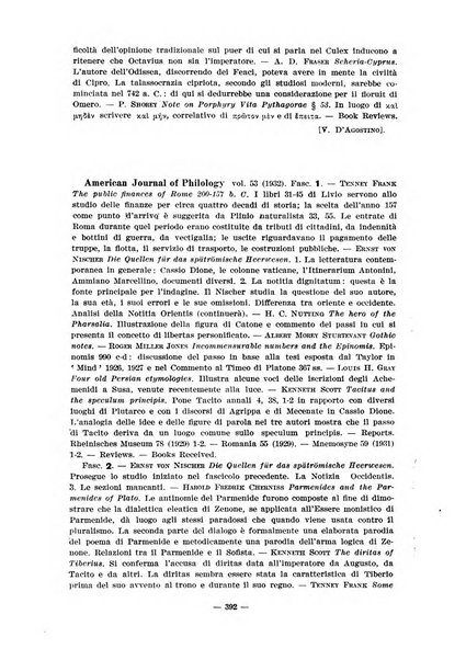 Il mondo classico rivista bimestrale bibliografica, scientifica, umanistica