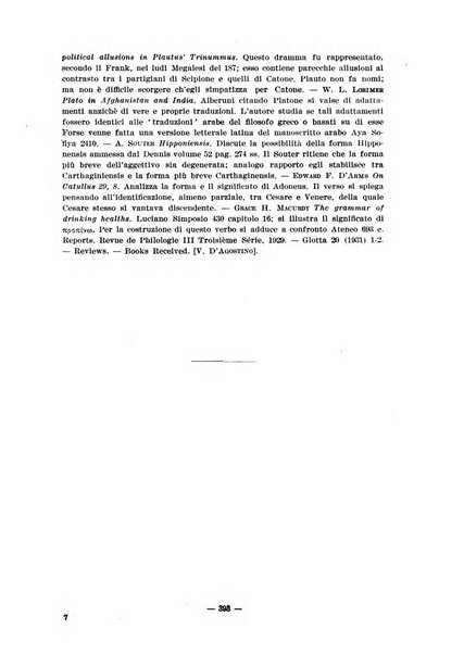 Il mondo classico rivista bimestrale bibliografica, scientifica, umanistica