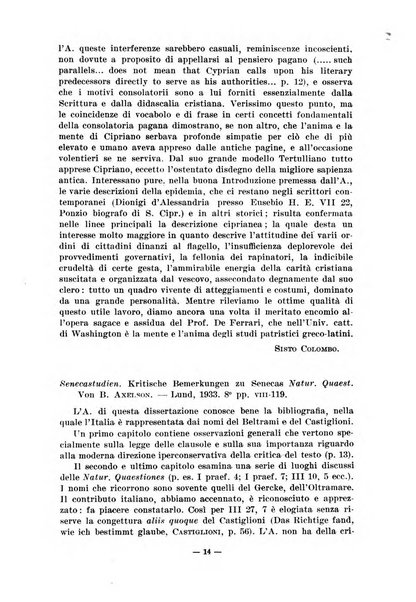 Il mondo classico rivista bimestrale bibliografica, scientifica, umanistica