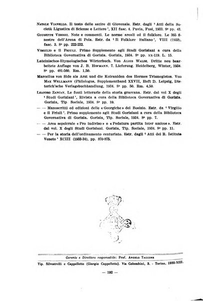 Il mondo classico rivista bimestrale bibliografica, scientifica, umanistica