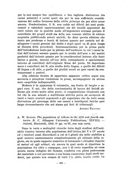 Il mondo classico rivista bimestrale bibliografica, scientifica, umanistica