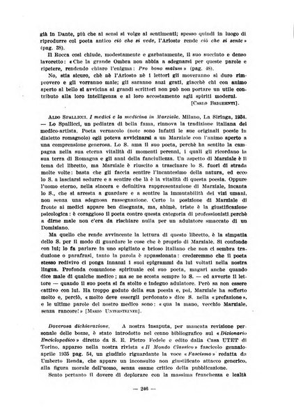 Il mondo classico rivista bimestrale bibliografica, scientifica, umanistica