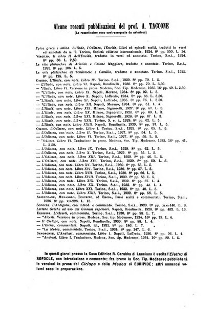 Il mondo classico rivista bimestrale bibliografica, scientifica, umanistica