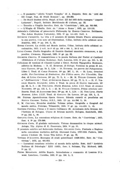 Il mondo classico rivista bimestrale bibliografica, scientifica, umanistica