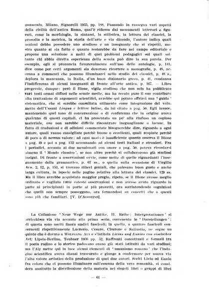 Il mondo classico rivista bimestrale bibliografica, scientifica, umanistica