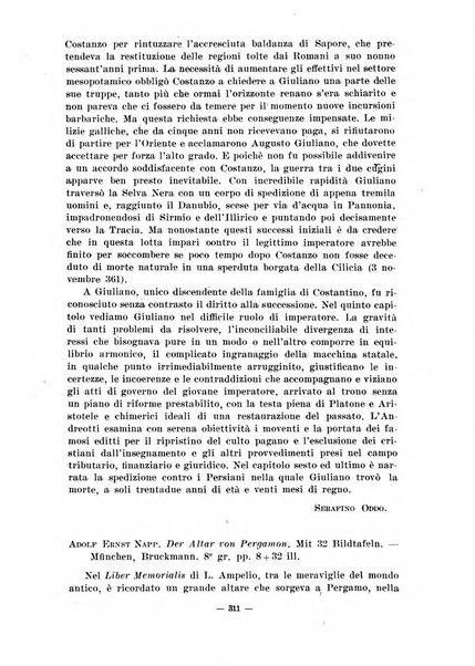 Il mondo classico rivista bimestrale bibliografica, scientifica, umanistica