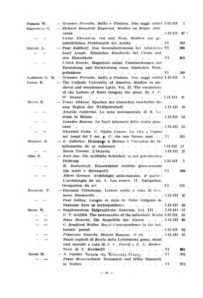 Il mondo classico rivista bimestrale bibliografica, scientifica, umanistica