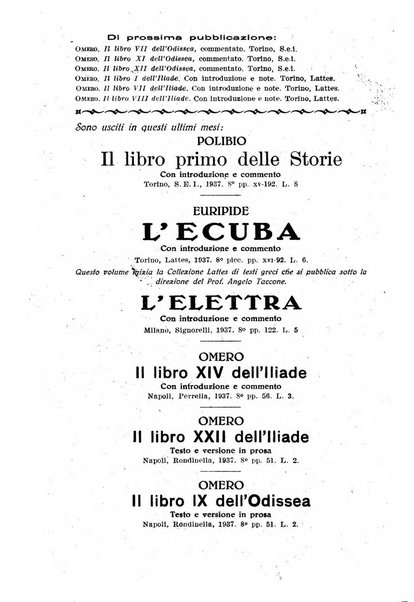 Il mondo classico rivista bimestrale bibliografica, scientifica, umanistica