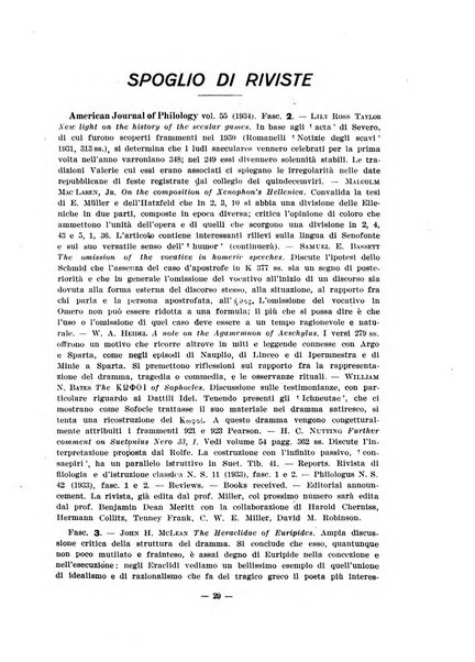 Il mondo classico rivista bimestrale bibliografica, scientifica, umanistica