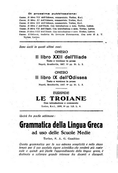 Il mondo classico rivista bimestrale bibliografica, scientifica, umanistica