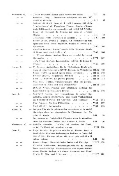 Il mondo classico rivista bimestrale bibliografica, scientifica, umanistica