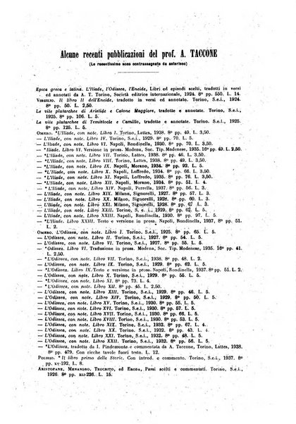 Il mondo classico rivista bimestrale bibliografica, scientifica, umanistica