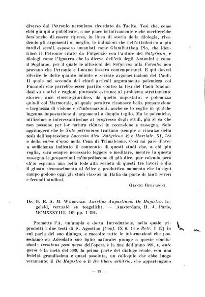 Il mondo classico rivista bimestrale bibliografica, scientifica, umanistica