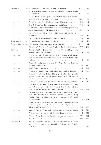 Il mondo classico rivista bimestrale bibliografica, scientifica, umanistica