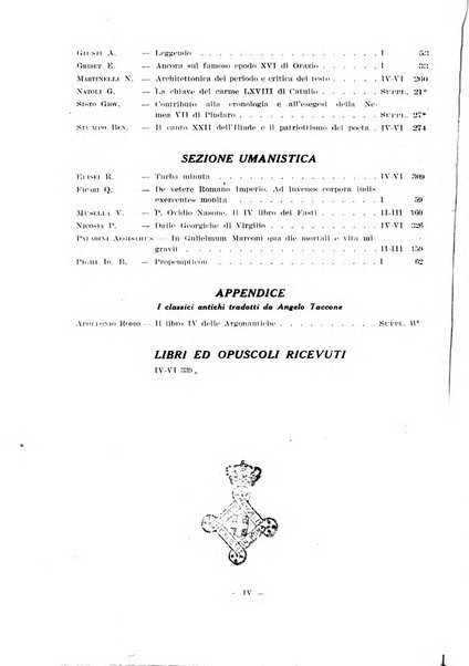 Il mondo classico rivista bimestrale bibliografica, scientifica, umanistica