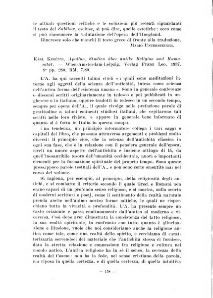 Il mondo classico rivista bimestrale bibliografica, scientifica, umanistica