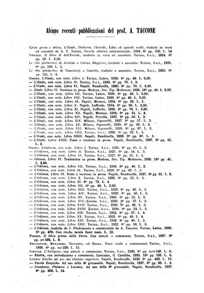 Il mondo classico rivista bimestrale bibliografica, scientifica, umanistica