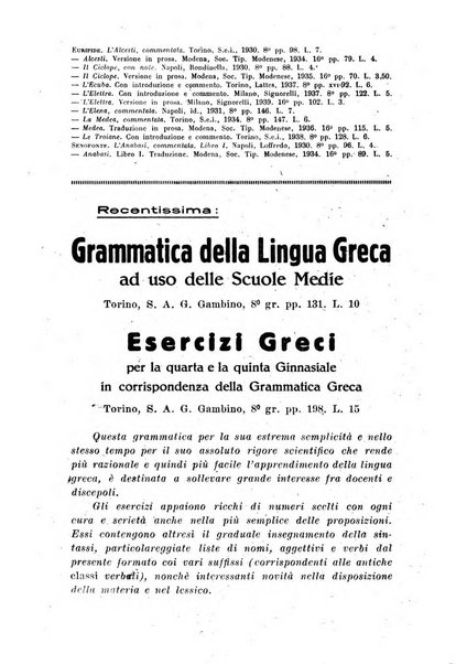 Il mondo classico rivista bimestrale bibliografica, scientifica, umanistica