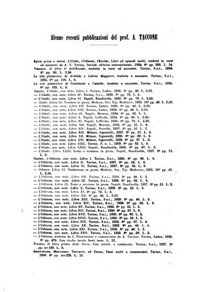 Il mondo classico rivista bimestrale bibliografica, scientifica, umanistica