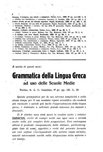 Il mondo classico rivista bimestrale bibliografica, scientifica, umanistica