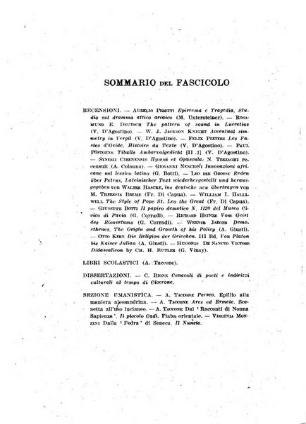 Il mondo classico rivista bimestrale bibliografica, scientifica, umanistica