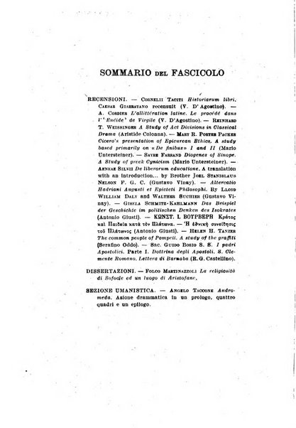 Il mondo classico rivista bimestrale bibliografica, scientifica, umanistica