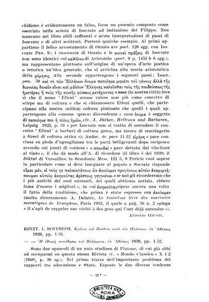 Il mondo classico rivista bimestrale bibliografica, scientifica, umanistica