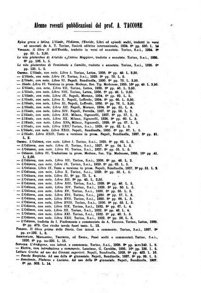 Il mondo classico rivista bimestrale bibliografica, scientifica, umanistica