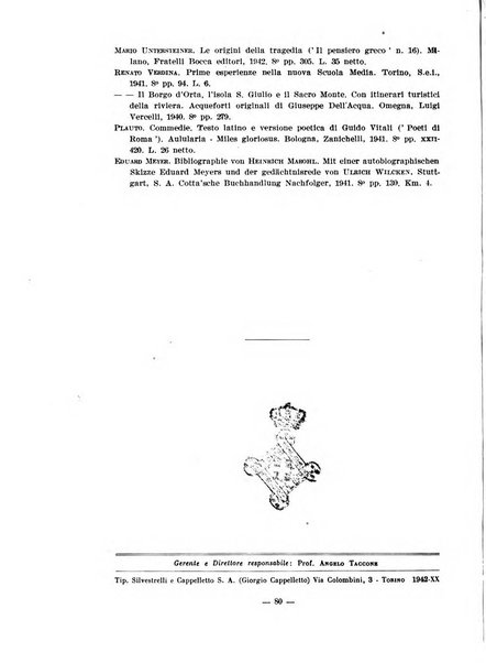 Il mondo classico rivista bimestrale bibliografica, scientifica, umanistica