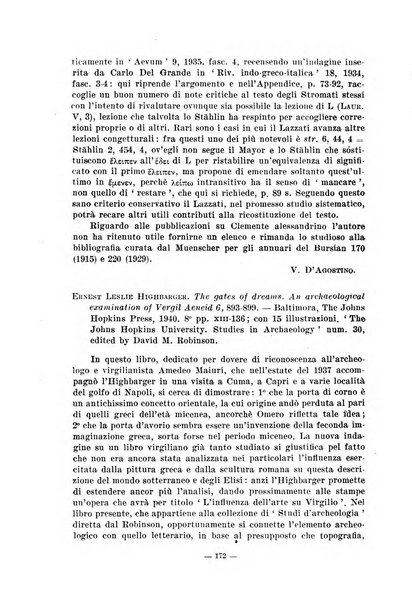 Il mondo classico rivista bimestrale bibliografica, scientifica, umanistica