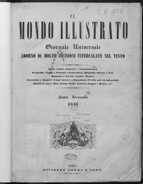 Il mondo illustrato : giornale universale