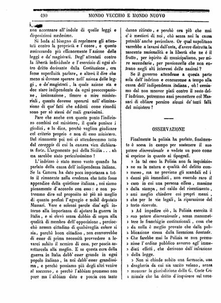 Mondo vecchio e mondo nuovo : ogni giorno costa un grano