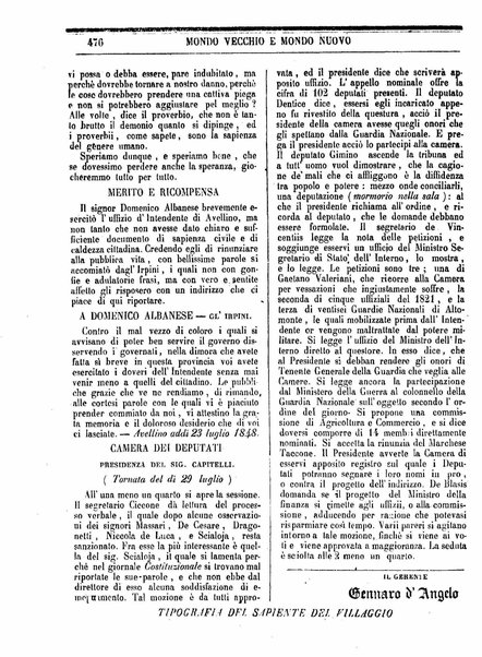 Mondo vecchio e mondo nuovo : ogni giorno costa un grano