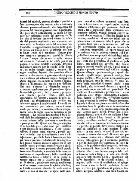 Mondo vecchio e mondo nuovo : ogni giorno costa un grano