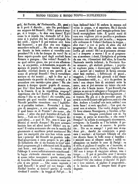 Mondo vecchio e mondo nuovo : ogni giorno costa un grano