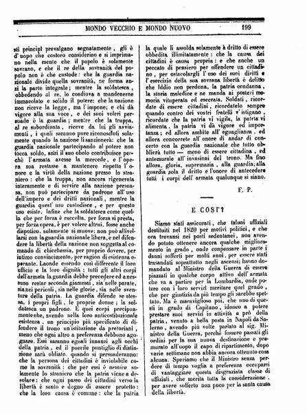 Mondo vecchio e mondo nuovo : ogni giorno costa un grano