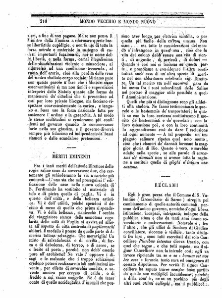 Mondo vecchio e mondo nuovo : ogni giorno costa un grano