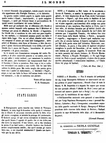 Mondo vecchio e mondo nuovo : ogni giorno costa un grano