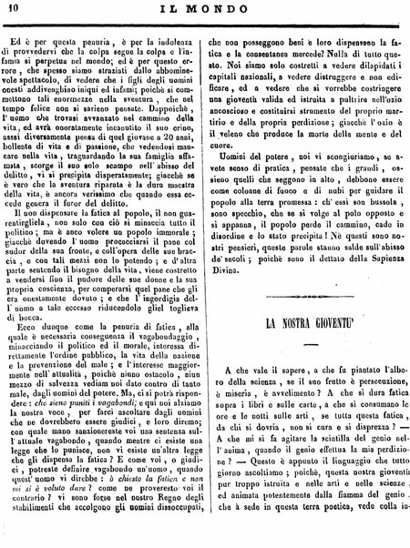 Mondo vecchio e mondo nuovo : ogni giorno costa un grano