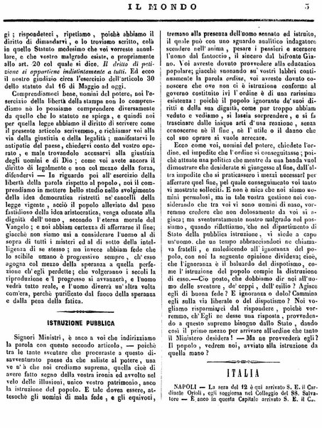 Mondo vecchio e mondo nuovo : ogni giorno costa un grano