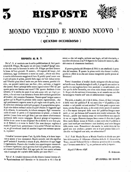 Mondo vecchio e mondo nuovo : ogni giorno costa un grano