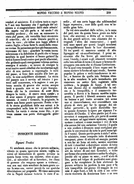 Mondo vecchio e mondo nuovo : ogni giorno costa un grano