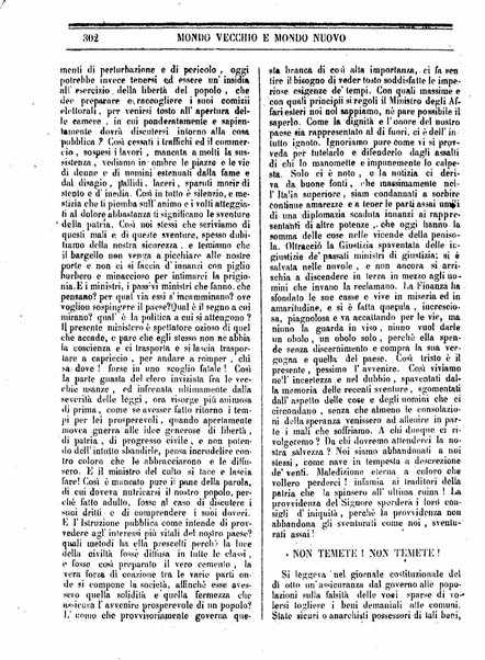 Mondo vecchio e mondo nuovo : ogni giorno costa un grano