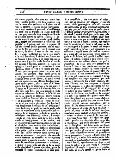 Mondo vecchio e mondo nuovo : ogni giorno costa un grano